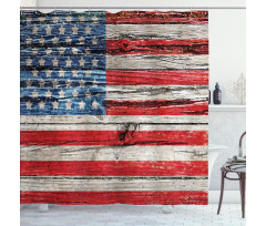 Fourth of July Theme Shower Curtain