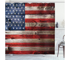 Independence Day Wall Shower Curtain