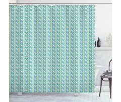 Creative Repetitive Pattern Shower Curtain