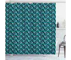 Flowers and Goosefoot Art Shower Curtain