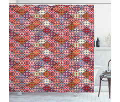 Nomadic Rug Tribal Shower Curtain