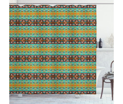 Tribal Art Pattern Shower Curtain
