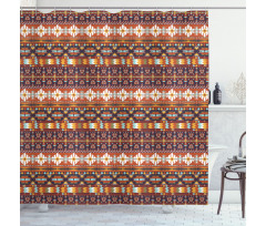 Aztec Style Arrow Shower Curtain