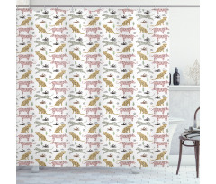 Leopards Shower Curtain