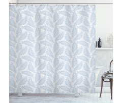 Botany Art Pastel Branches Shower Curtain