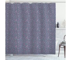 Modern Botany in Tones Shower Curtain