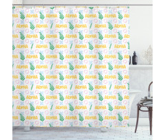 Aloha Colorful Exotic Summer Shower Curtain