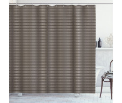 Halftone Inspired Polka Dots Shower Curtain