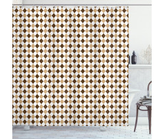 Simplistic Argyle Pattern Shower Curtain