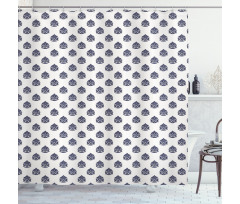 Monochrome Vintage Shower Curtain