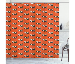 Cartoon Art Dog Pattern Shower Curtain