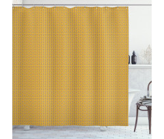 Vibrant Geometric Motif Shower Curtain