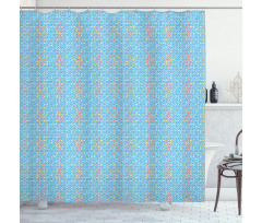 Folkloric Eastern Stars Art Shower Curtain