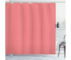 Monochromatic Square Motif Shower Curtain