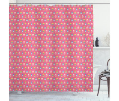 Vivid Cartoon Lambs Shower Curtain