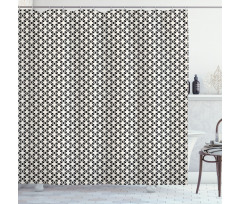 Creative Rhombus Grid Shower Curtain