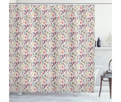 Creative Leafy Branches Shower Curtain