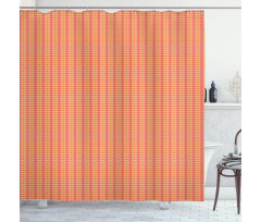 Bicolour Unusual Motif Shower Curtain