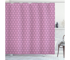 Triangle and Hexagons Art Shower Curtain