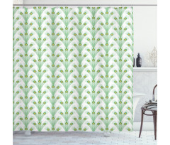 Long Peacock Bird Plumes Shower Curtain