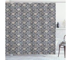 Ornamental Shapes Bohemian Shower Curtain
