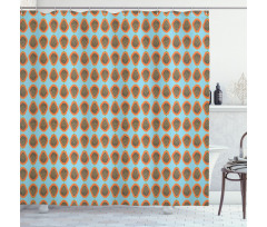 Halved Tropic Papayas Shower Curtain