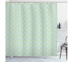 Cartoonish Daffodils Shower Curtain