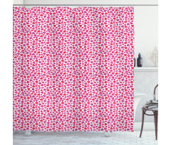 Simple Love Hearts Shower Curtain