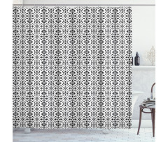 Modern Monochrome Shower Curtain