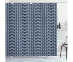 Tribal Triangular Zigzags Shower Curtain