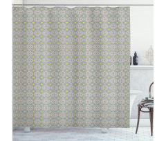 Pastel Abstract Mosaic Tile Shower Curtain