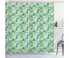 Creative Tropical Leaves Shower Curtain