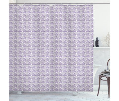 Triangles Diagonal Strips Shower Curtain