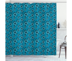 Ornate Animal Shell Shower Curtain