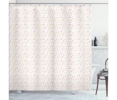 Minimal Brushstrokes Shower Curtain