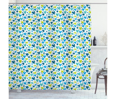 Irregular Hearts Shower Curtain