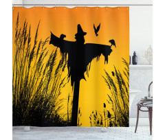 Rural Silhouettes Shower Curtain