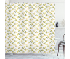 Autumn Maple Leaf Floating Shower Curtain