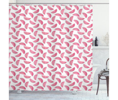 Watermelon Slices Pastel Tone Shower Curtain