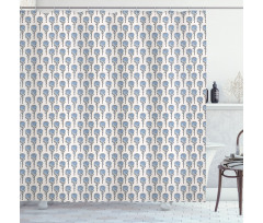 Protea Flowers Pattern Shower Curtain