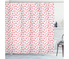 Cartoon Wild Flower Petals Shower Curtain