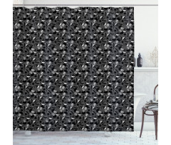 Creative Grunge Toadstools Shower Curtain