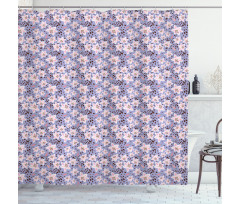 Exotic Flower Petals and Buds Shower Curtain