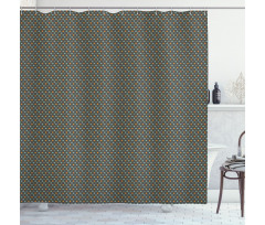 Symmetric Little Pattern Shower Curtain