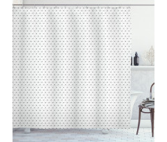 Modern Triangles Grid Shower Curtain