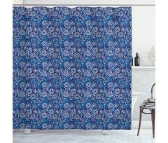 Quirky Dandelions Shower Curtain