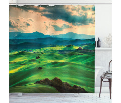 Tuscany Rolling Hills Shower Curtain