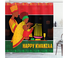 Family Celebration Shower Curtain