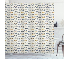 Vintage Race Automobiles Shower Curtain