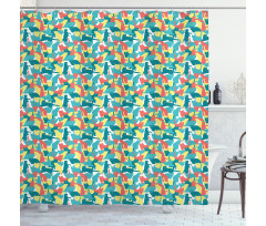 Energetic Kitten Shower Curtain